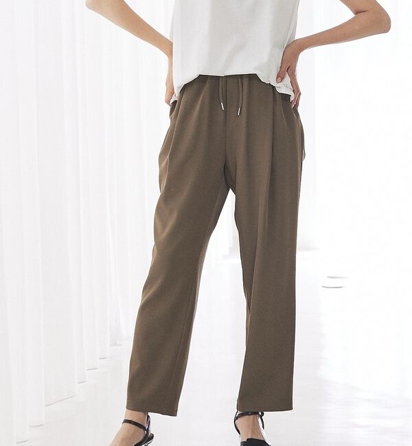 abahouse mavie「【セットアップ対応】クールタッチサテンゆるテーパードパンツ」|その他|