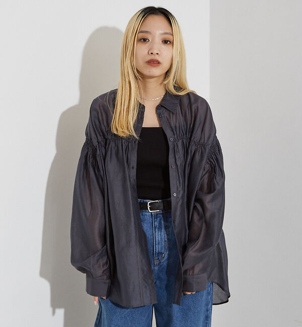 NOMINE「シアー シャーリング シャツ」|シャツ・ブラウス|