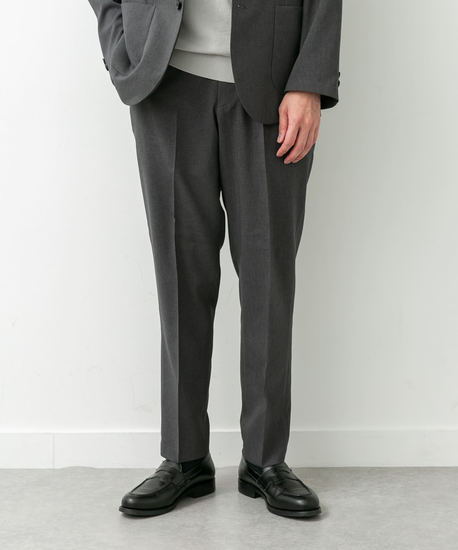 URBAN RESEARCH DOORS「LIFE STYLE TAILOR　リネンライクコンフォータブルパンツ」|スラックス|