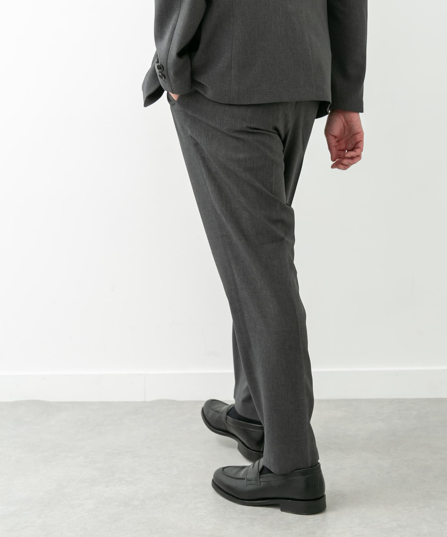 URBAN RESEARCH DOORS「LIFE STYLE TAILOR　リネンライクコンフォータブルパンツ」|スラックス|