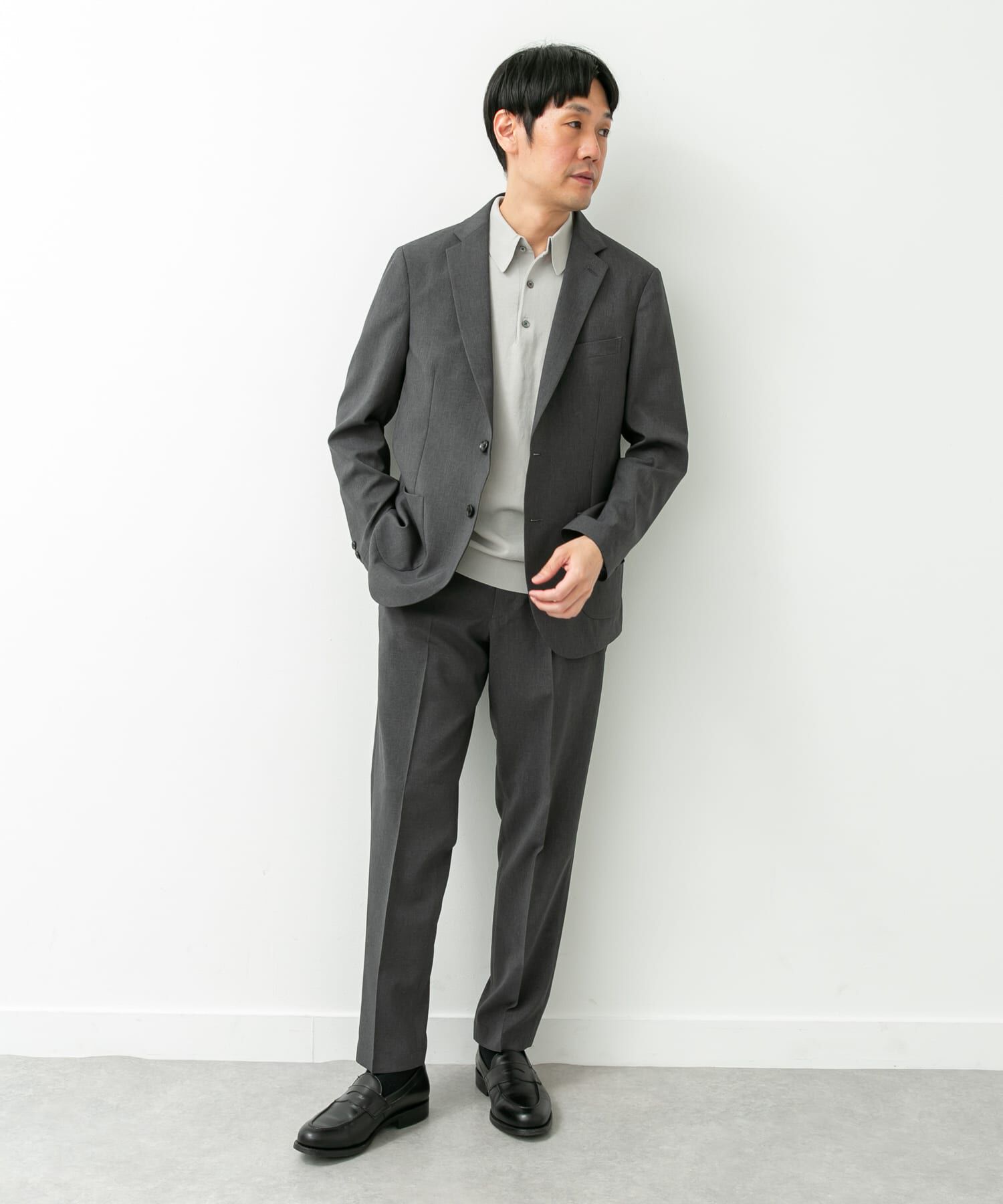URBAN RESEARCH DOORS「LIFE STYLE TAILOR　リネンライクコンフォータブルパンツ」|スラックス|