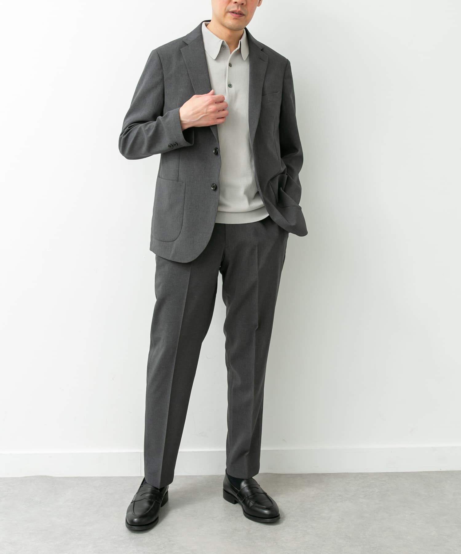 URBAN RESEARCH DOORS「LIFE STYLE TAILOR　リネンライクコンフォータブルパンツ」|スラックス|