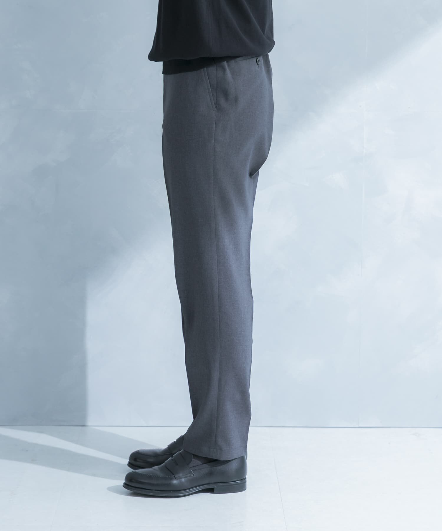 URBAN RESEARCH DOORS「LIFE STYLE TAILOR　リネンライクコンフォータブルパンツ」|スラックス|