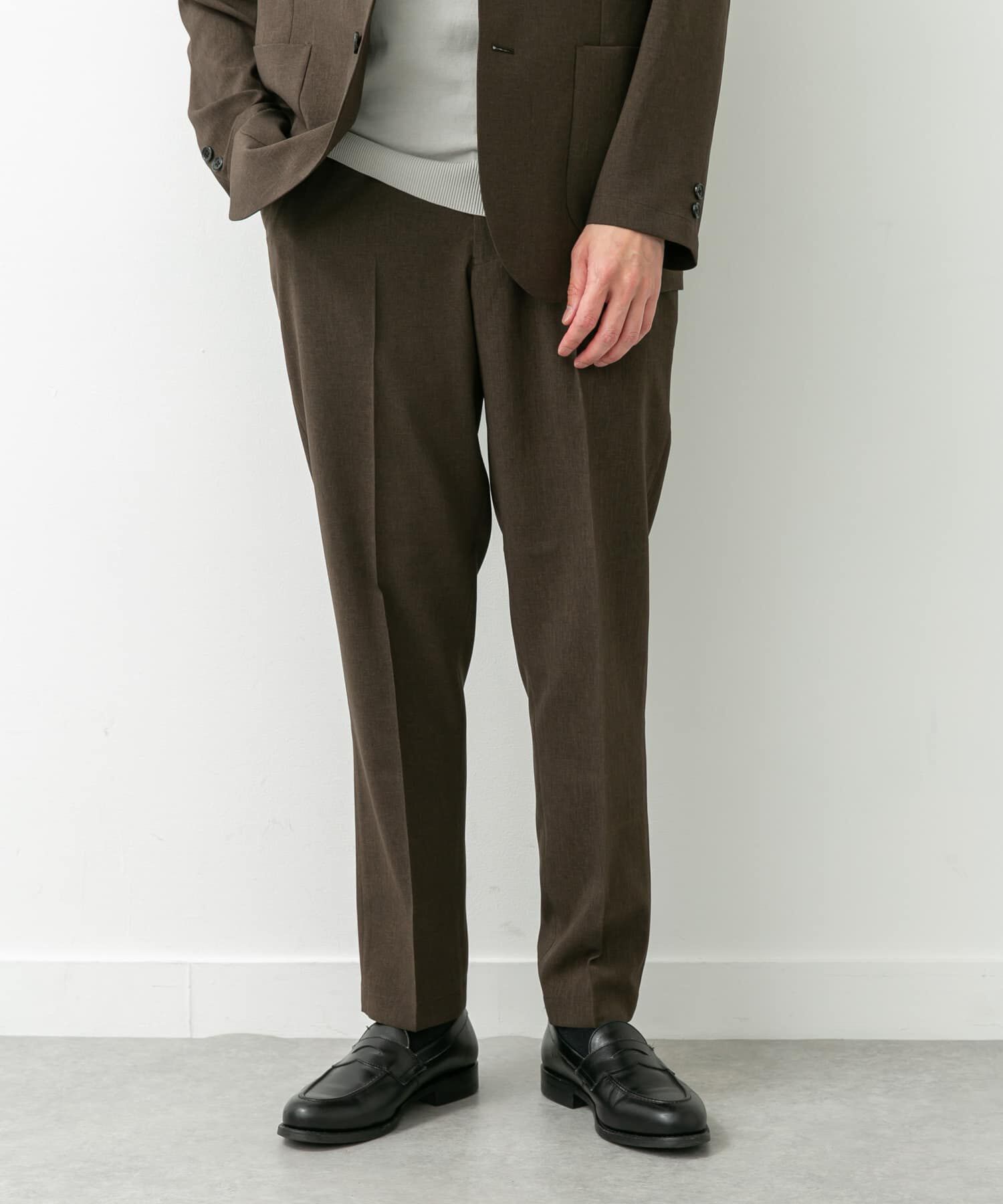 URBAN RESEARCH DOORS「LIFE STYLE TAILOR　リネンライクコンフォータブルパンツ」|スラックス|