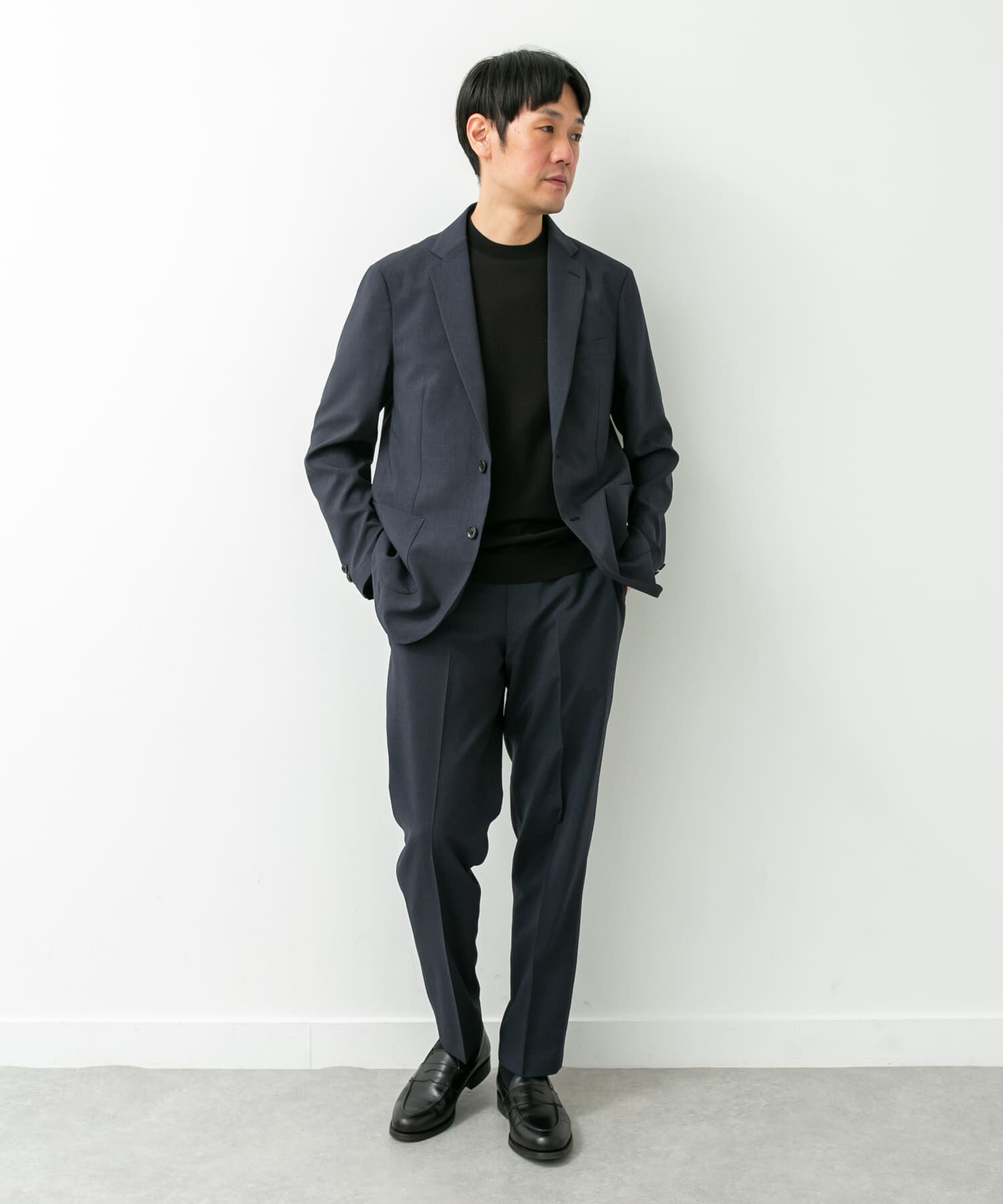 URBAN RESEARCH DOORS「LIFE STYLE TAILOR　リネンライクコンフォータブルパンツ」|スラックス|