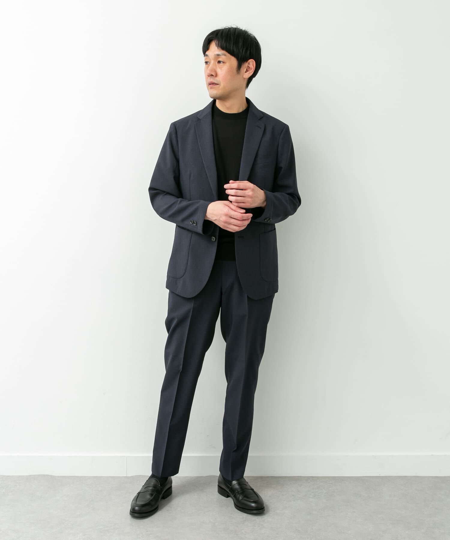 URBAN RESEARCH DOORS「LIFE STYLE TAILOR　リネンライクコンフォータブルパンツ」|スラックス|