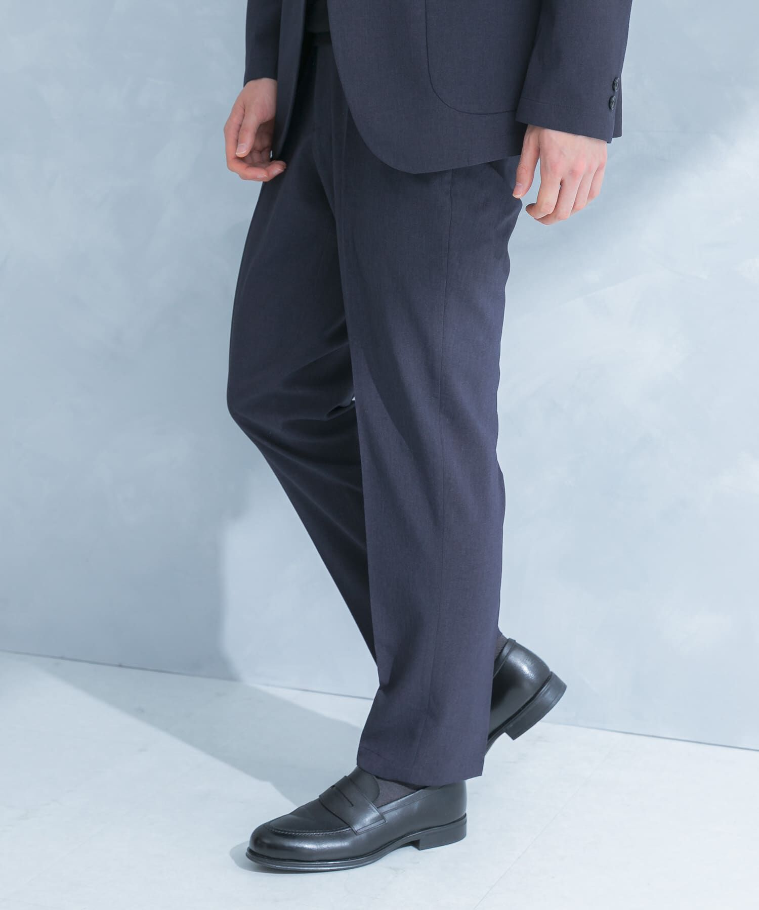 URBAN RESEARCH DOORS「LIFE STYLE TAILOR　リネンライクコンフォータブルパンツ」|スラックス|