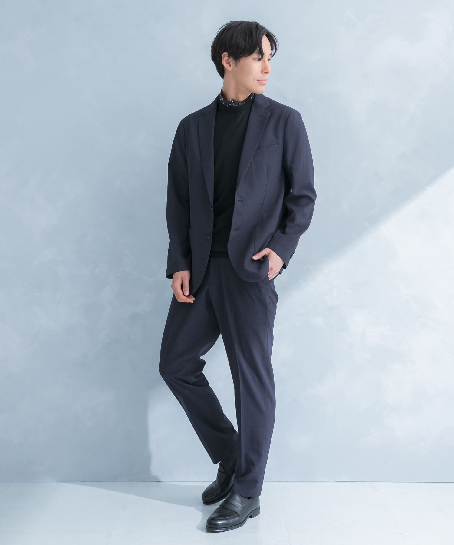 URBAN RESEARCH DOORS「LIFE STYLE TAILOR　リネンライクコンフォータブルパンツ」|スラックス|