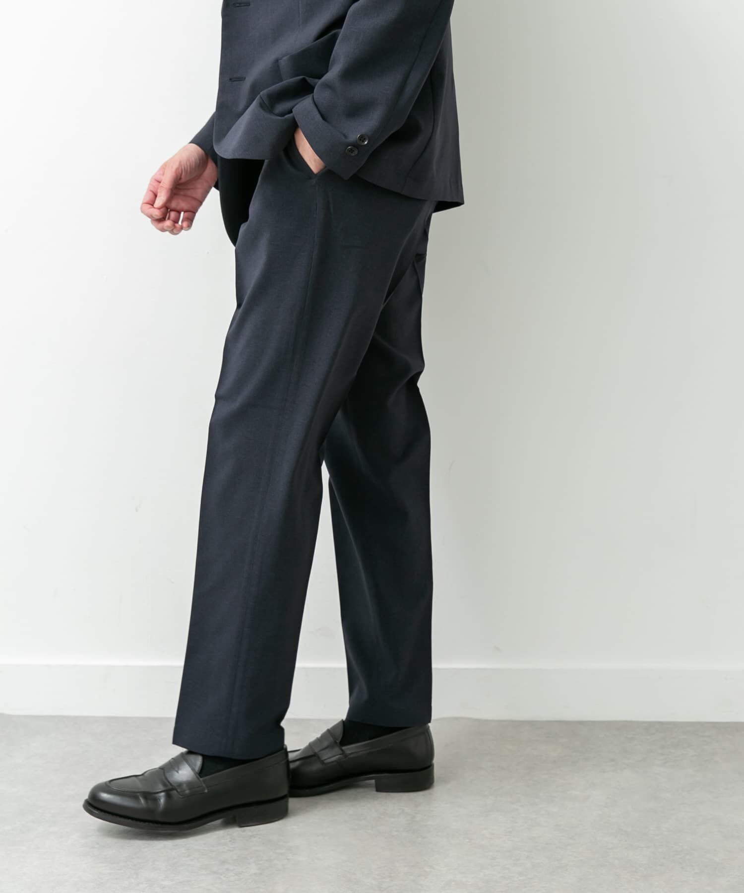 URBAN RESEARCH DOORS「LIFE STYLE TAILOR　リネンライクコンフォータブルパンツ」|スラックス|