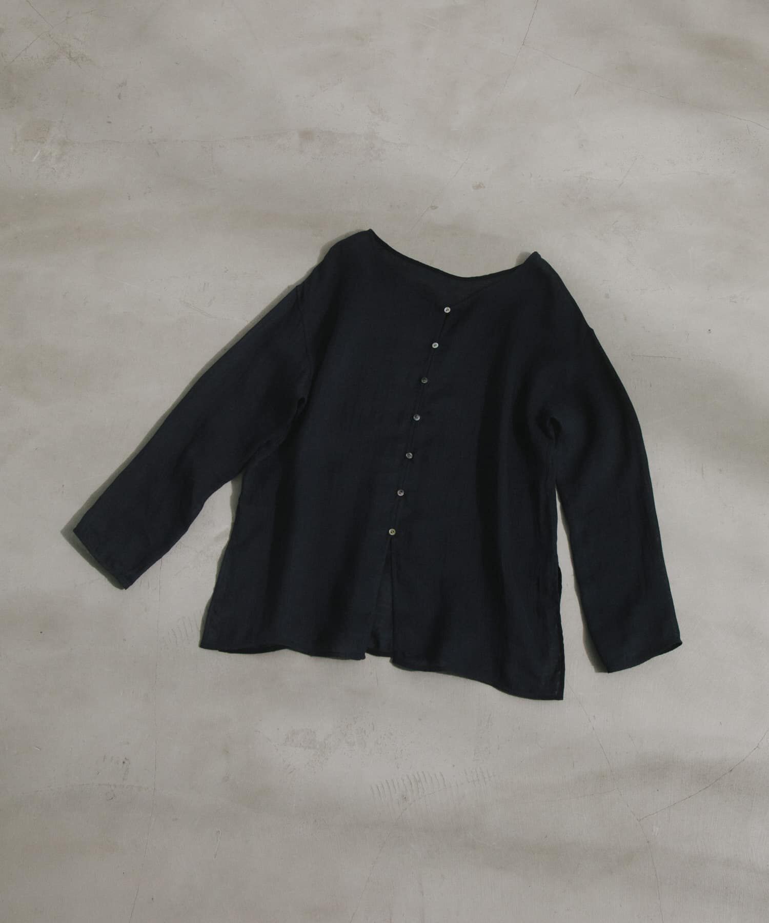 URBAN RESEARCH DOORS「Linen Mesh 2way Blouse」|シャツ・ブラウス|ブラック
