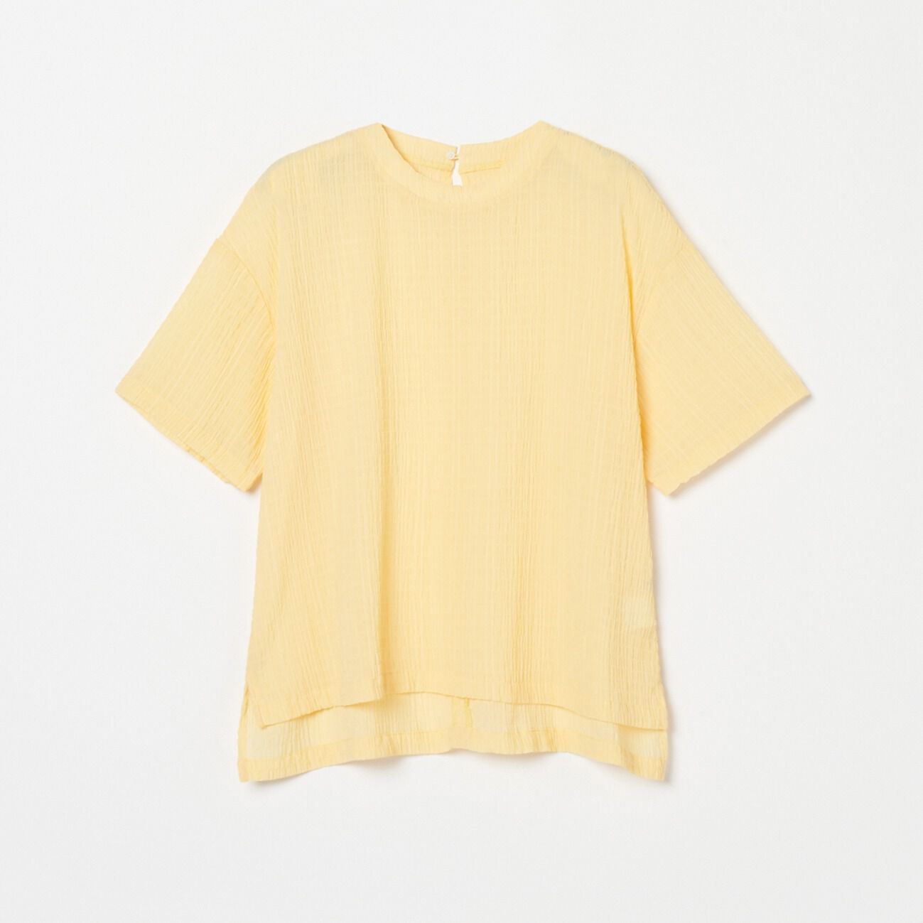 HELIOPOLE「HELIOPOLE SEERSUCKER TEE BLOUSE」|シャツ・ブラウス|イエロー