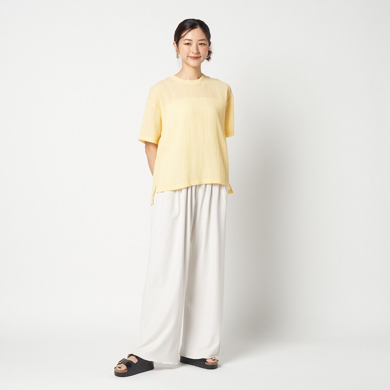 HELIOPOLE「HELIOPOLE SEERSUCKER TEE BLOUSE」|シャツ・ブラウス|
