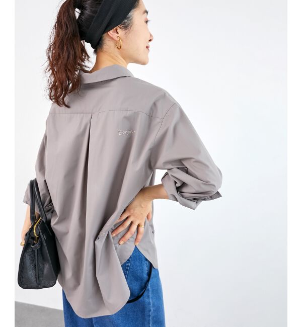  「《WEB限定アイテム》レタリング刺繍シャツ」|シャツ・ブラウス|
