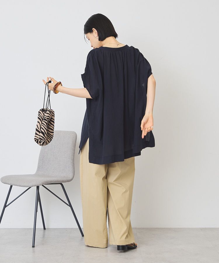 AMERICAN HOLIC「【UVカット】フレンチスリーブスキッパーブラウス」|シャツ・ブラウス|