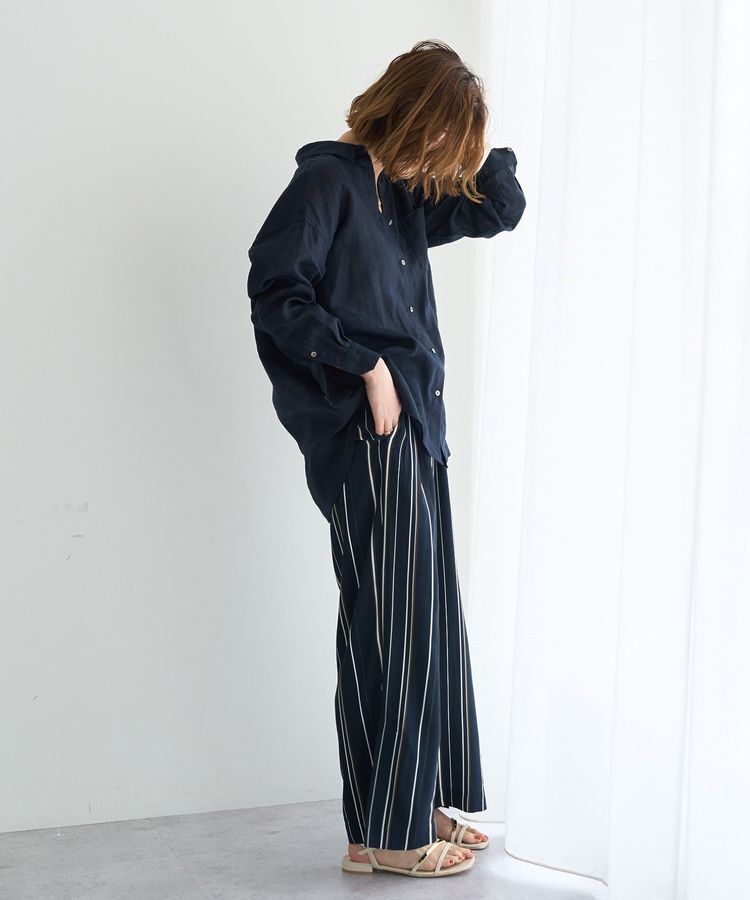 YECCA VECCA「アートプリントスリットワイドパンツ」|その他|