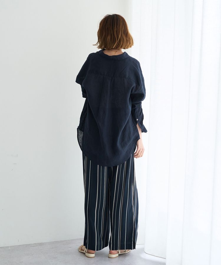 YECCA VECCA「アートプリントスリットワイドパンツ」|その他|