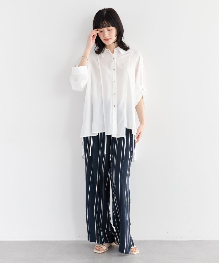 YECCA VECCA「アートプリントスリットワイドパンツ」|その他|