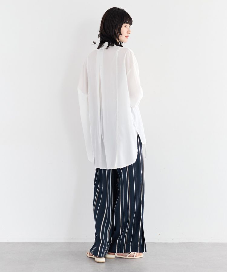 YECCA VECCA「アートプリントスリットワイドパンツ」|その他|