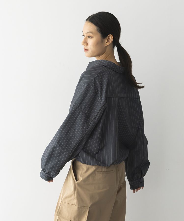 GARAGE OF GOOD CLOTHING「ピンストライプハーフZIPプルオーバー」|シャツ・ブラウス|