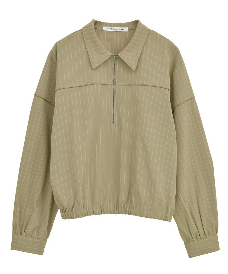 GARAGE OF GOOD CLOTHING「ピンストライプハーフZIPプルオーバー」|シャツ・ブラウス|
