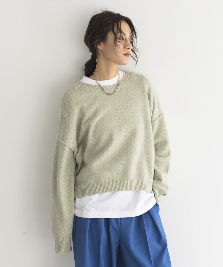 GARAGE OF GOOD CLOTHING「ミックスヤーンショートニットプルオーバー」|ニット・セーター|