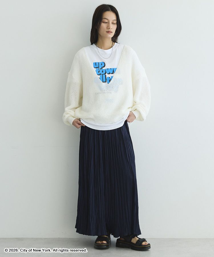 GARAGE OF GOOD CLOTHING「【日本製】ペーパーヤーンＶネックシアープルオーバー」|ニット・セーター|