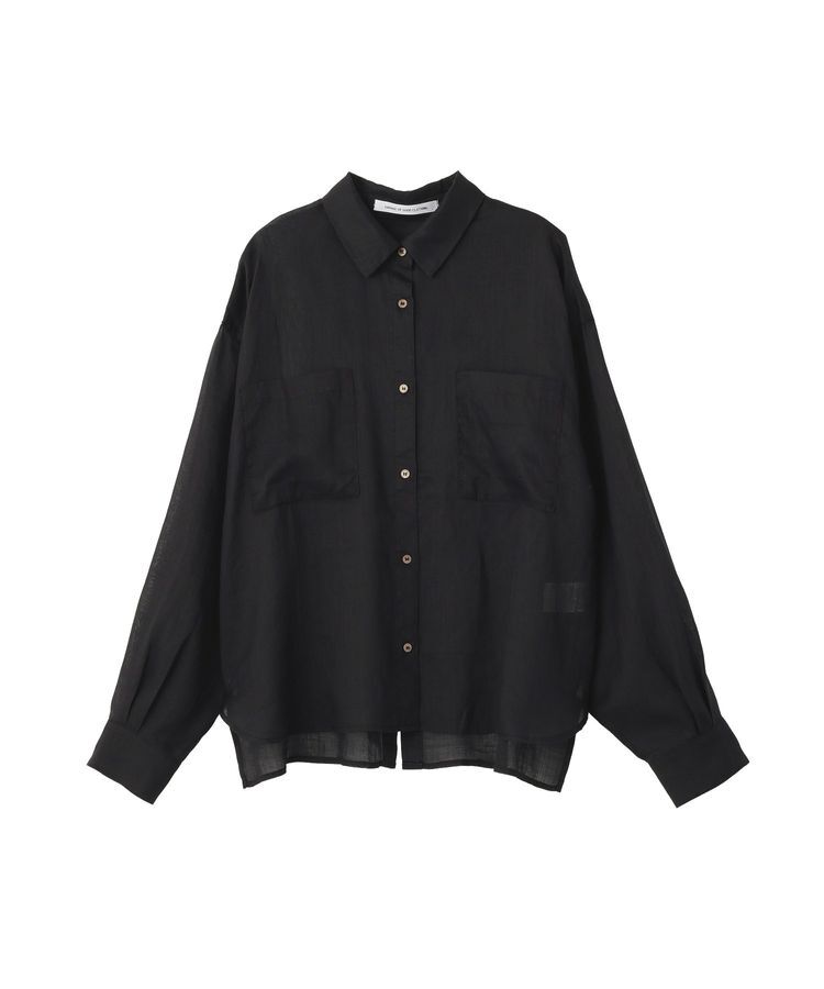 GARAGE OF GOOD CLOTHING「リネンポケット付きクロップドシャツ」|シャツ・ブラウス|
