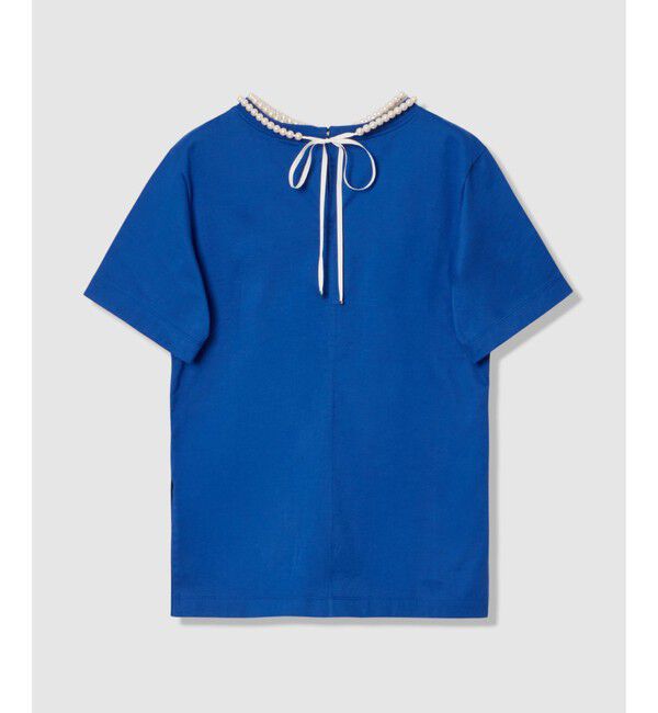 LOULOU WILLOUGHBY「パールネックレスＴシャツ」|Tシャツ・カットソー|