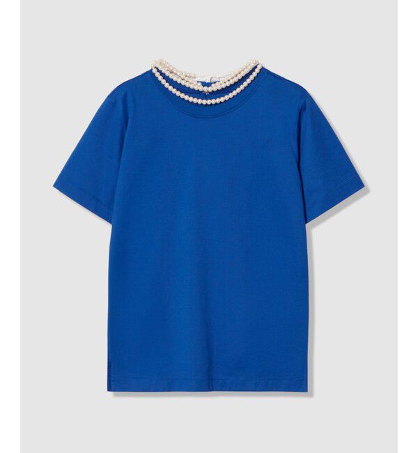 LOULOU WILLOUGHBY「パールネックレスＴシャツ」|Tシャツ・カットソー|