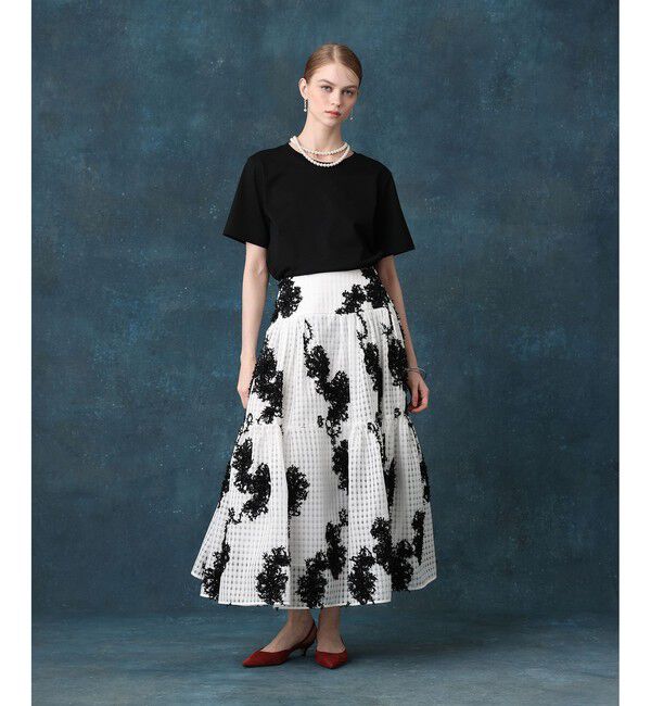 LOULOU WILLOUGHBY「パールネックレスＴシャツ」|Tシャツ・カットソー|