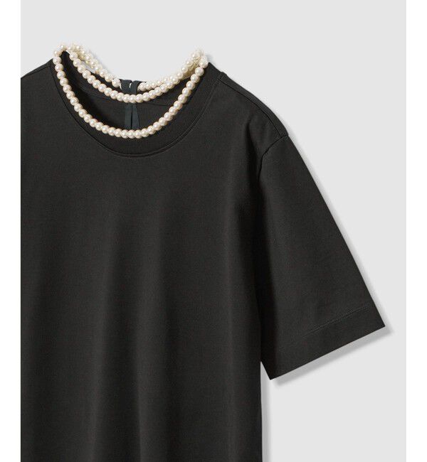 LOULOU WILLOUGHBY「パールネックレスＴシャツ」|Tシャツ・カットソー|