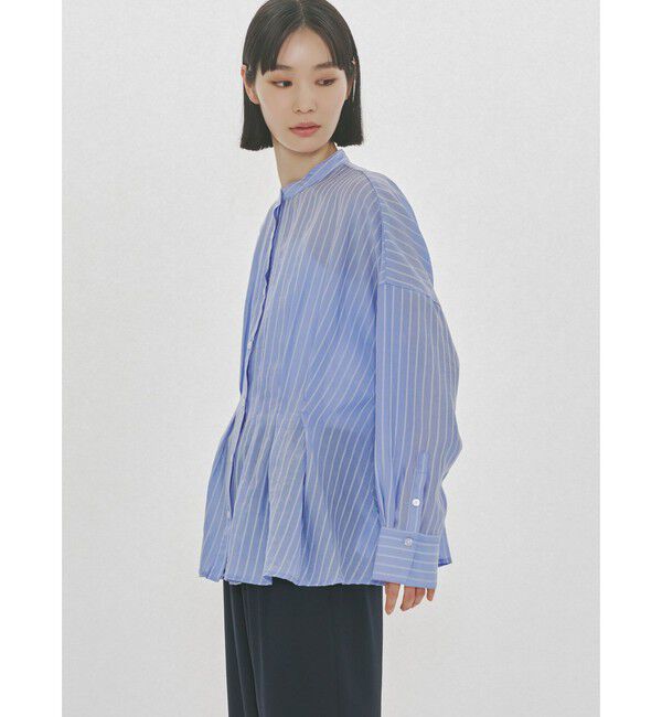 MIDIUMISOLID「MIDIUMISOLID for Ladies タックブラウス」|シャツ・ブラウス|