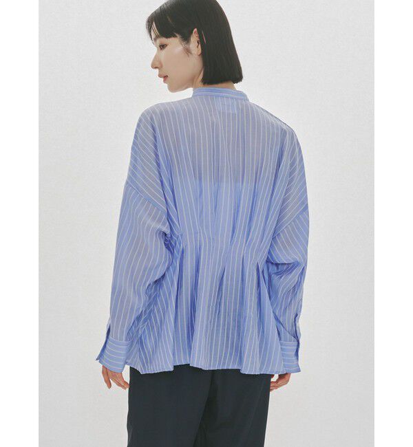 MIDIUMISOLID「MIDIUMISOLID for Ladies タックブラウス」|シャツ・ブラウス|