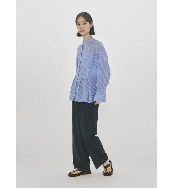 MIDIUMISOLID「MIDIUMISOLID for Ladies タックブラウス」|シャツ・ブラウス|