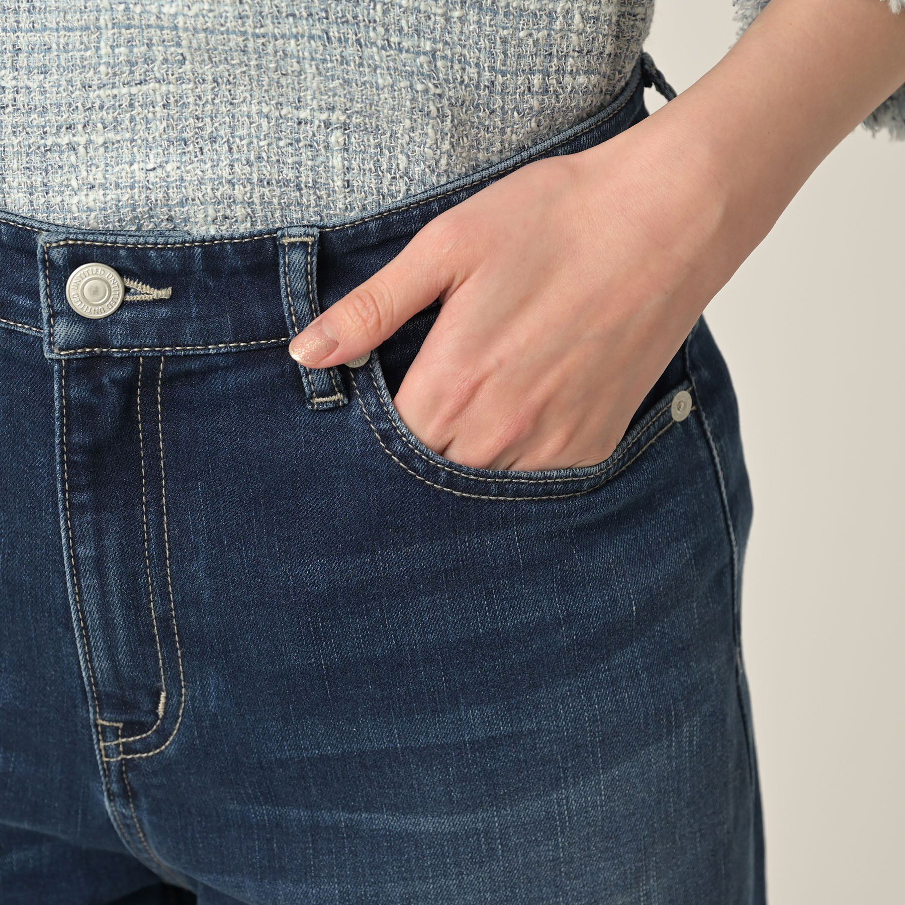 UNTITLED「【古畑星夏さん着用/人気デニム】MAKE&times;DENIM WIDE」|デニム|