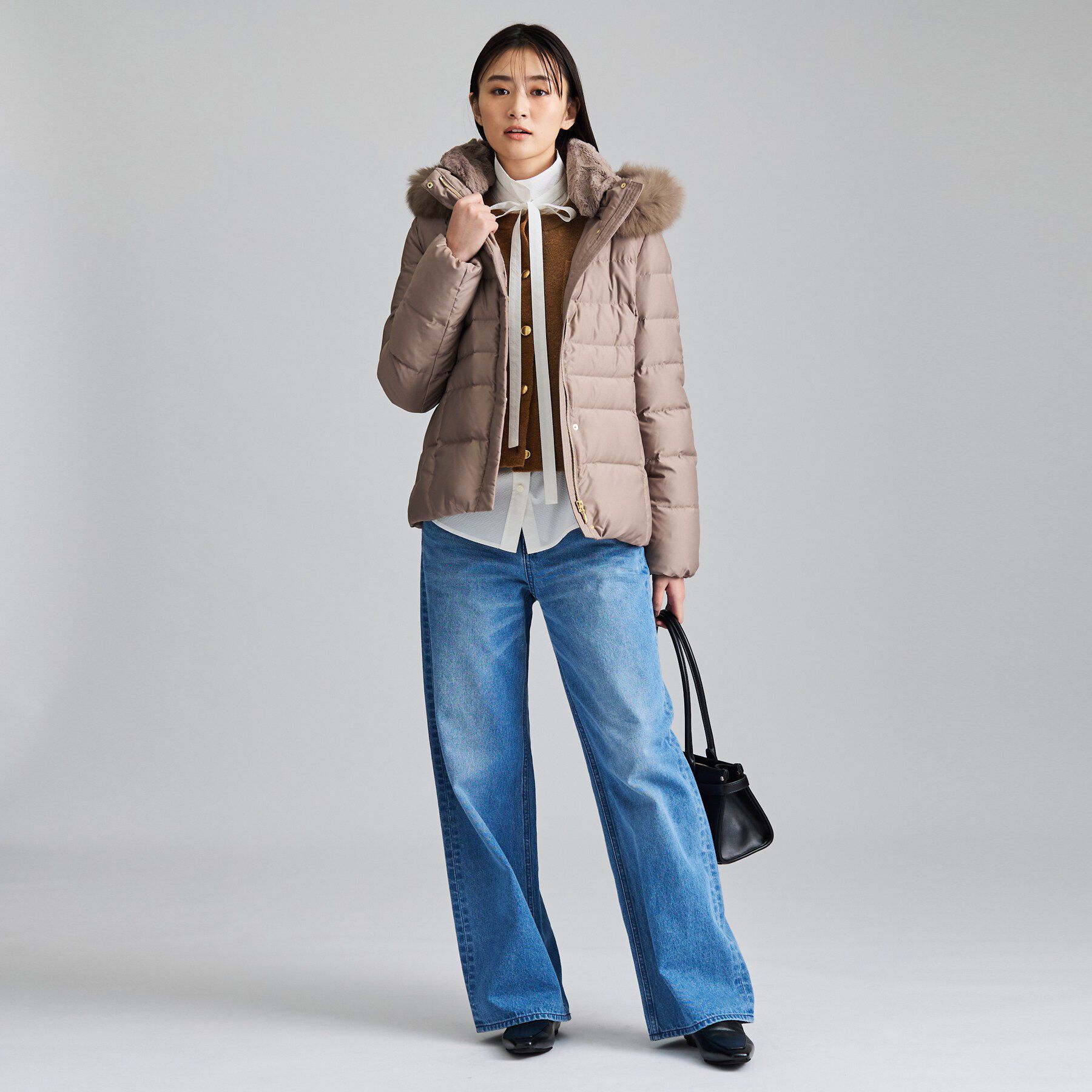 INDIVI「【名品／撥水／抗菌防臭】ショート丈リサイクルダウンコート」|ダウン|