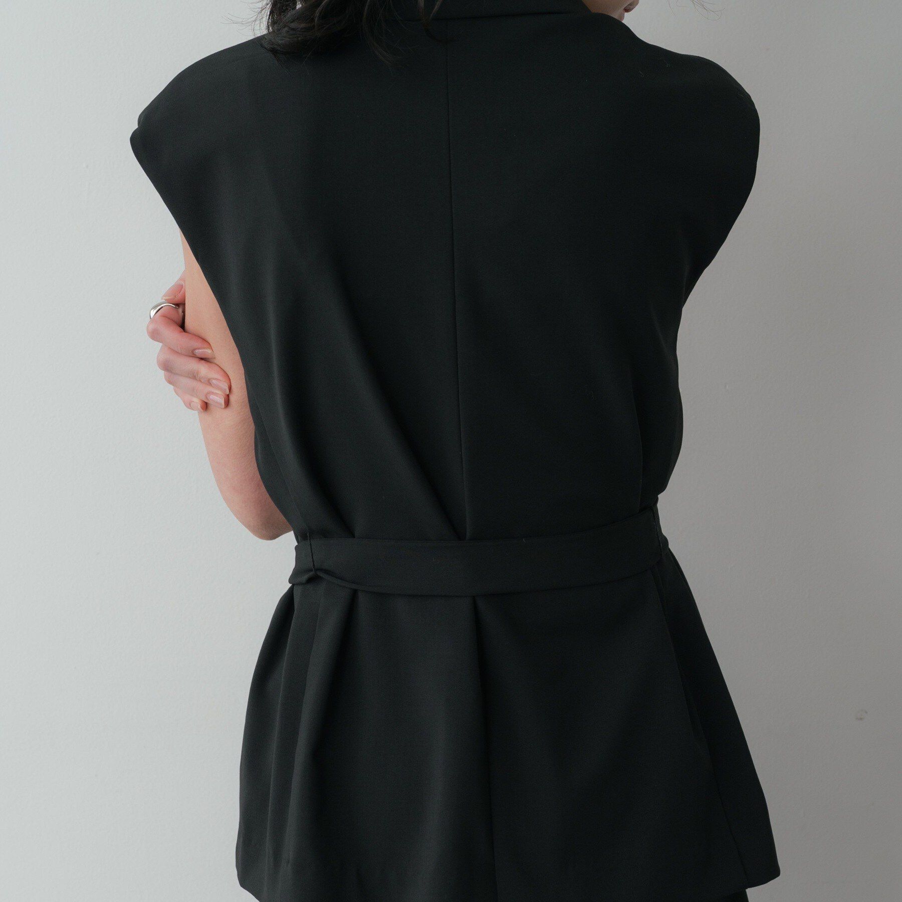 GALLEST「Comfy SET UP｜ベルテッドジレ【セットアップ対応／通勤／カセット服／接触冷感／UVカット】」|ベスト・ジレ|
