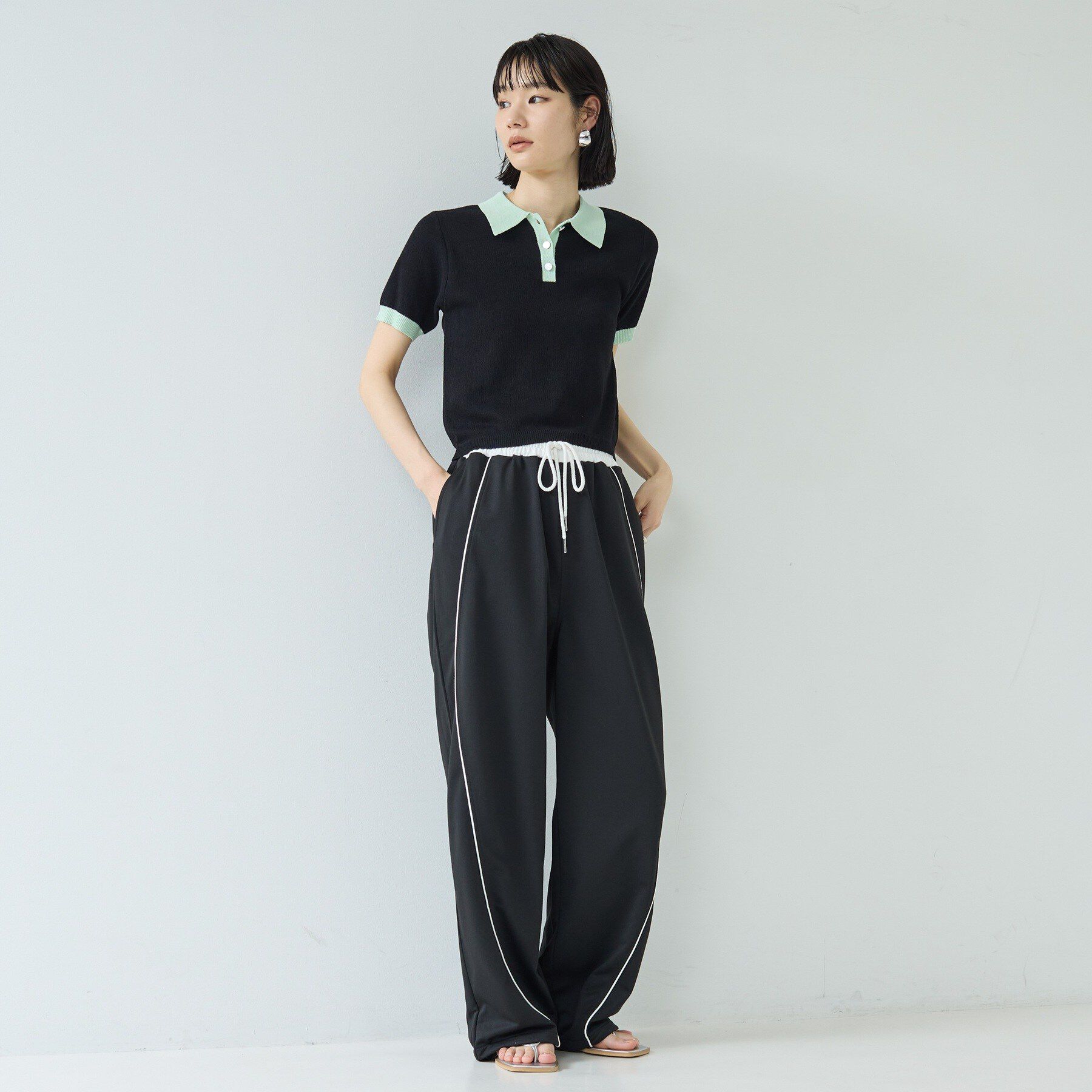 GALLEST「【一部店舗限定】パイピング裏毛ワイドパンツ」|その他|
