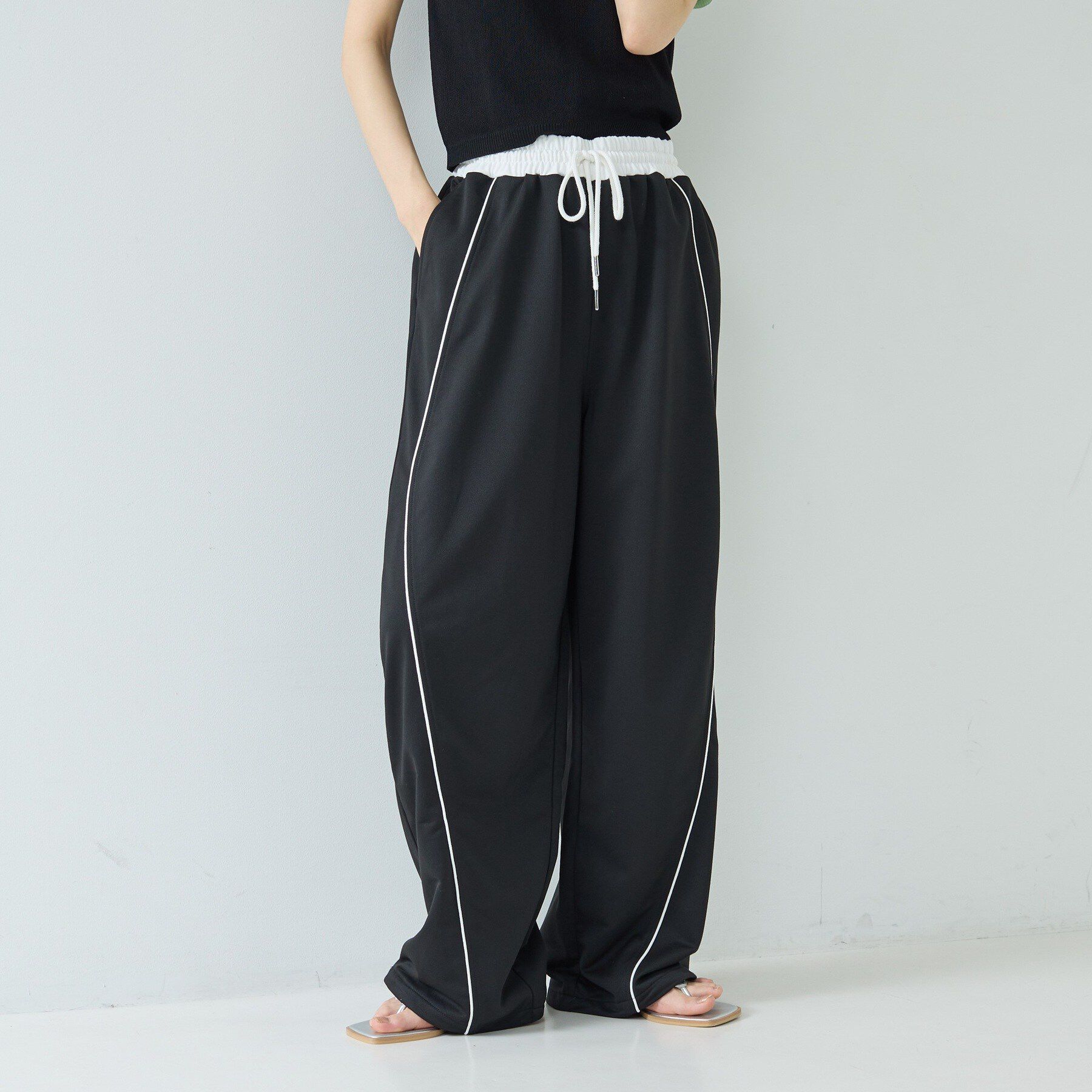 GALLEST「【一部店舗限定】パイピング裏毛ワイドパンツ」|その他|