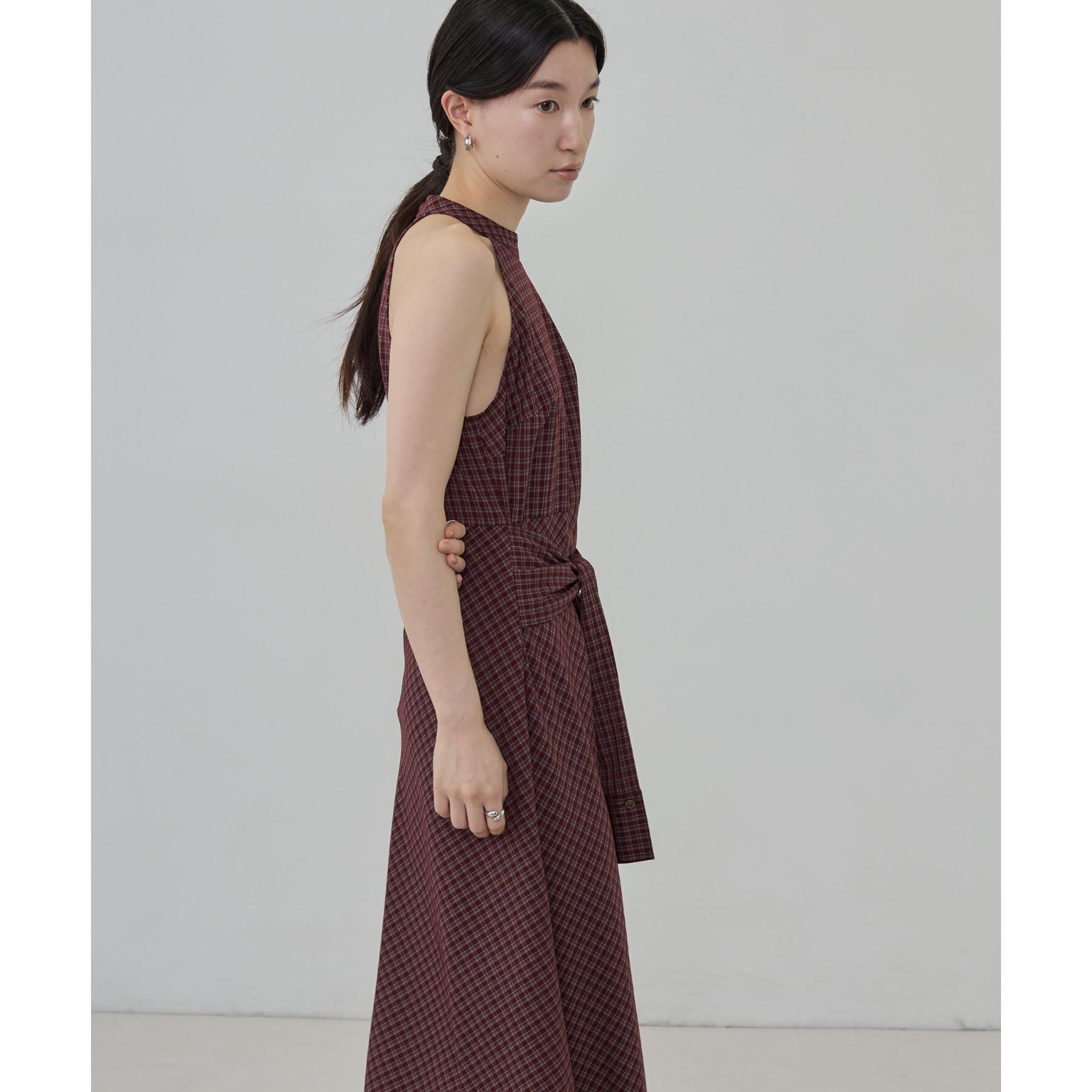 GALLEST「チェックプリントロングワンピース」|ワンピース|