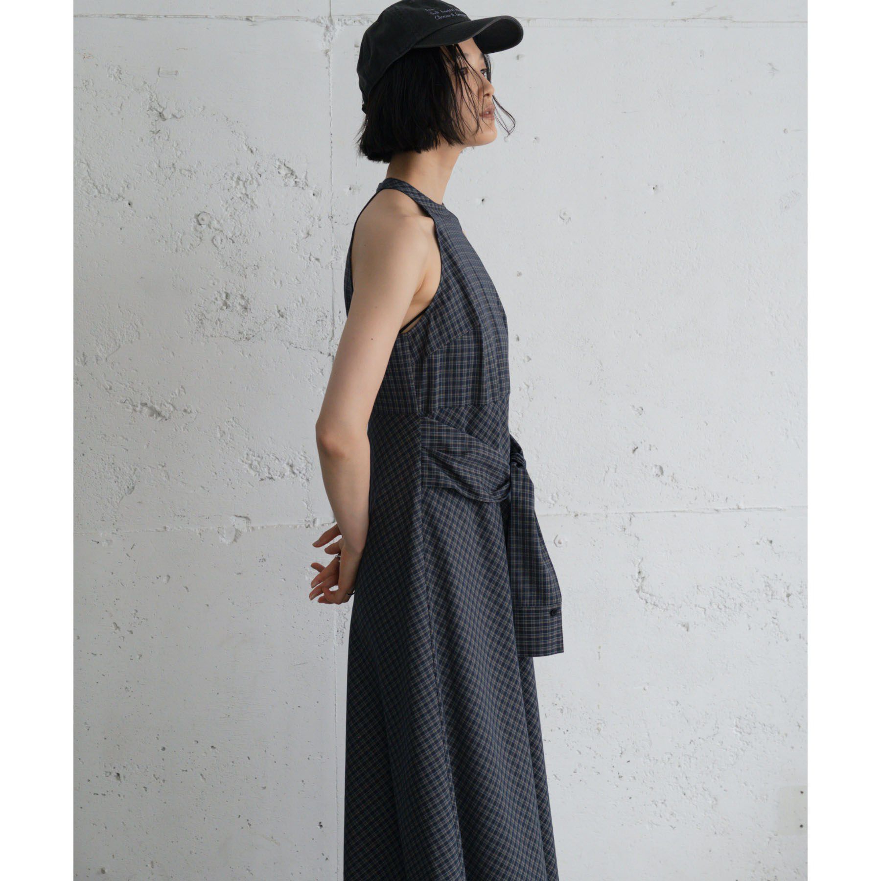 GALLEST「チェックプリントロングワンピース」|ワンピース|