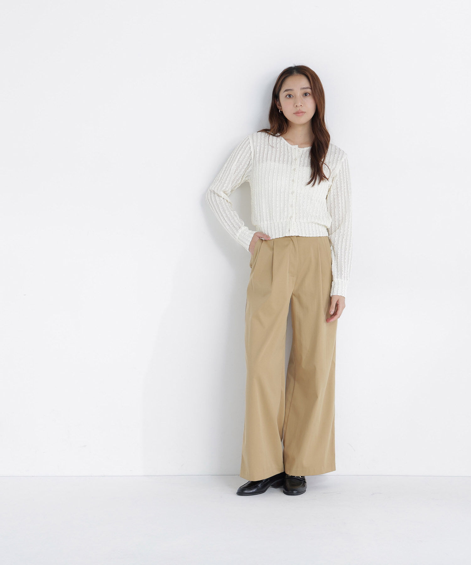  「ツータックワイドパンツ」|その他|