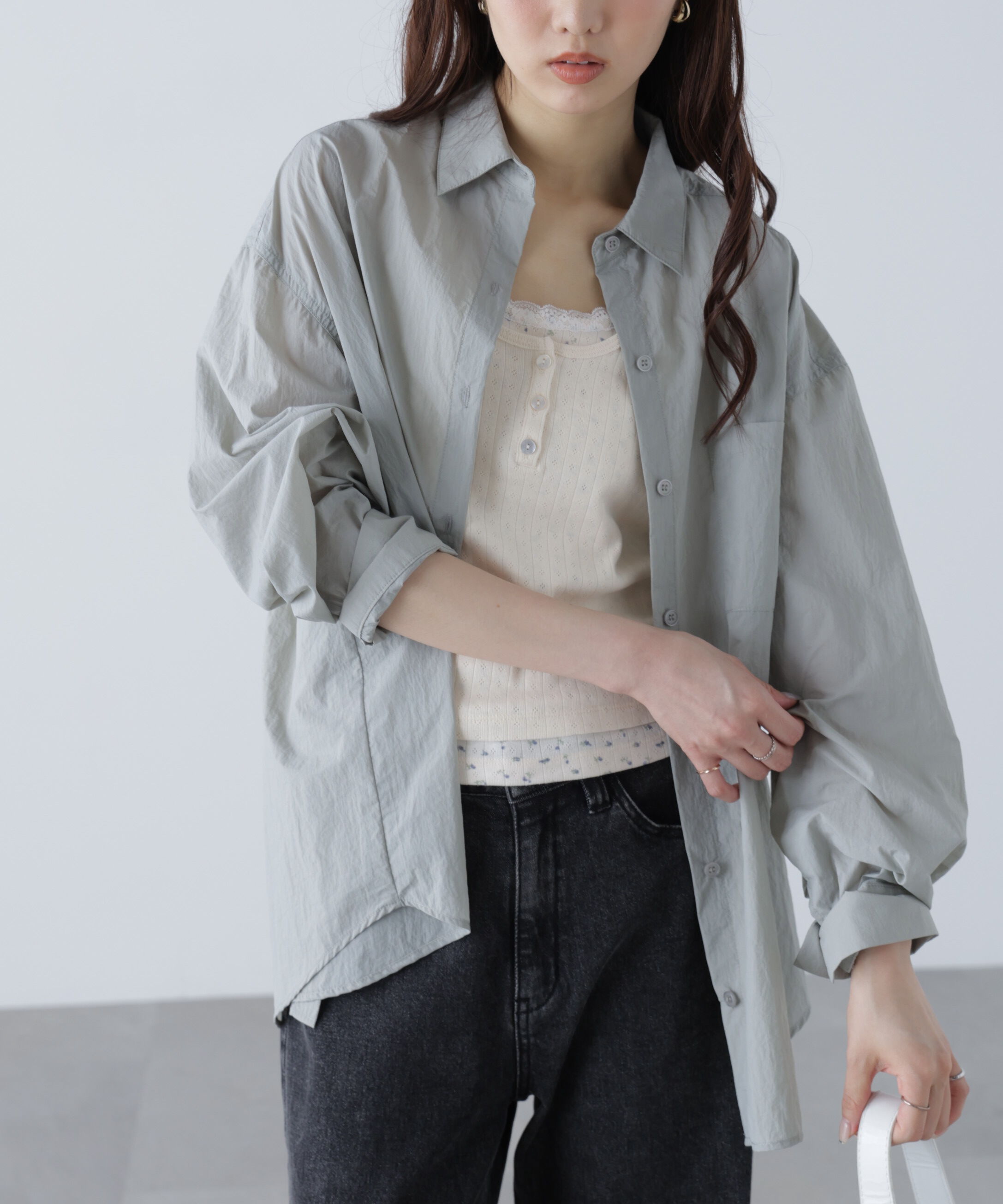  「ナイロンベーシックシャツ」|シャツ・ブラウス|