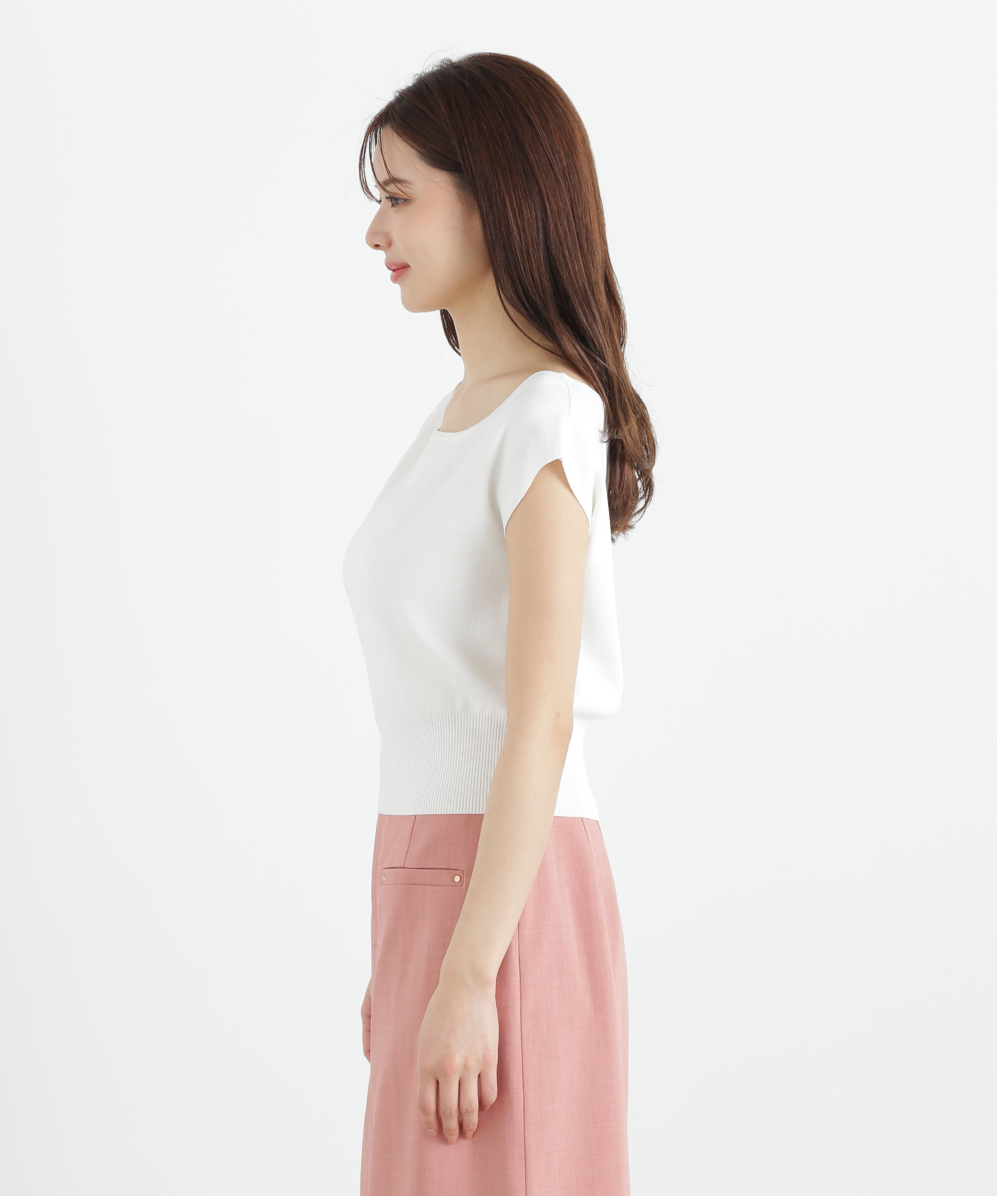 PROPORTION BODY DRESSING「デコルテ総針ニット」|ニット・セーター|