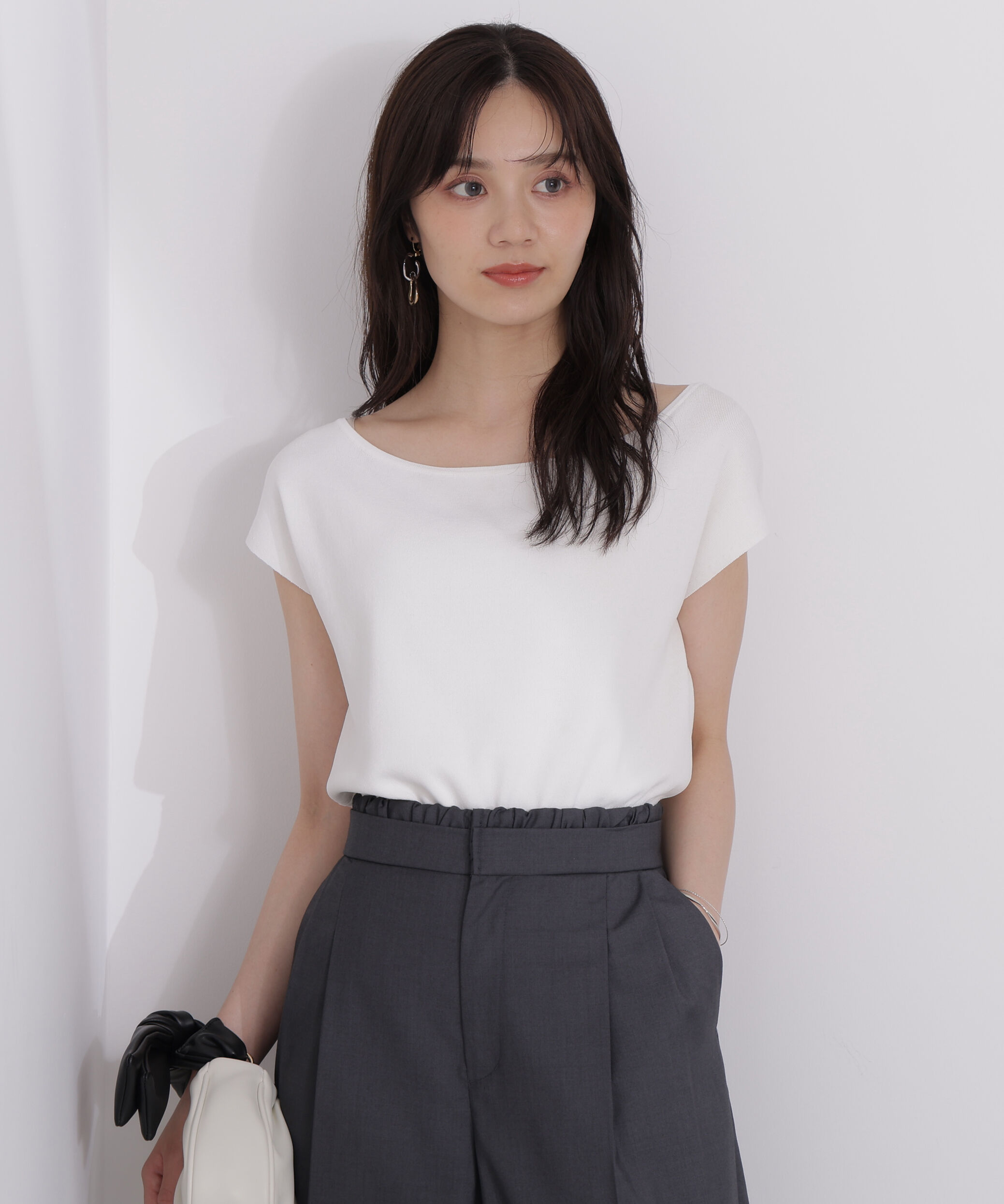PROPORTION BODY DRESSING「デコルテ総針ニット」|ニット・セーター|