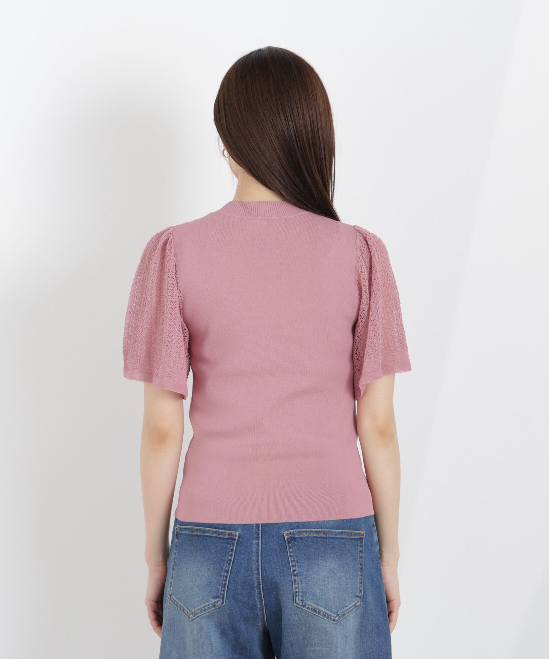 PROPORTION BODY DRESSING「透かし編みスリーブニット　26SS」|ニット・セーター|