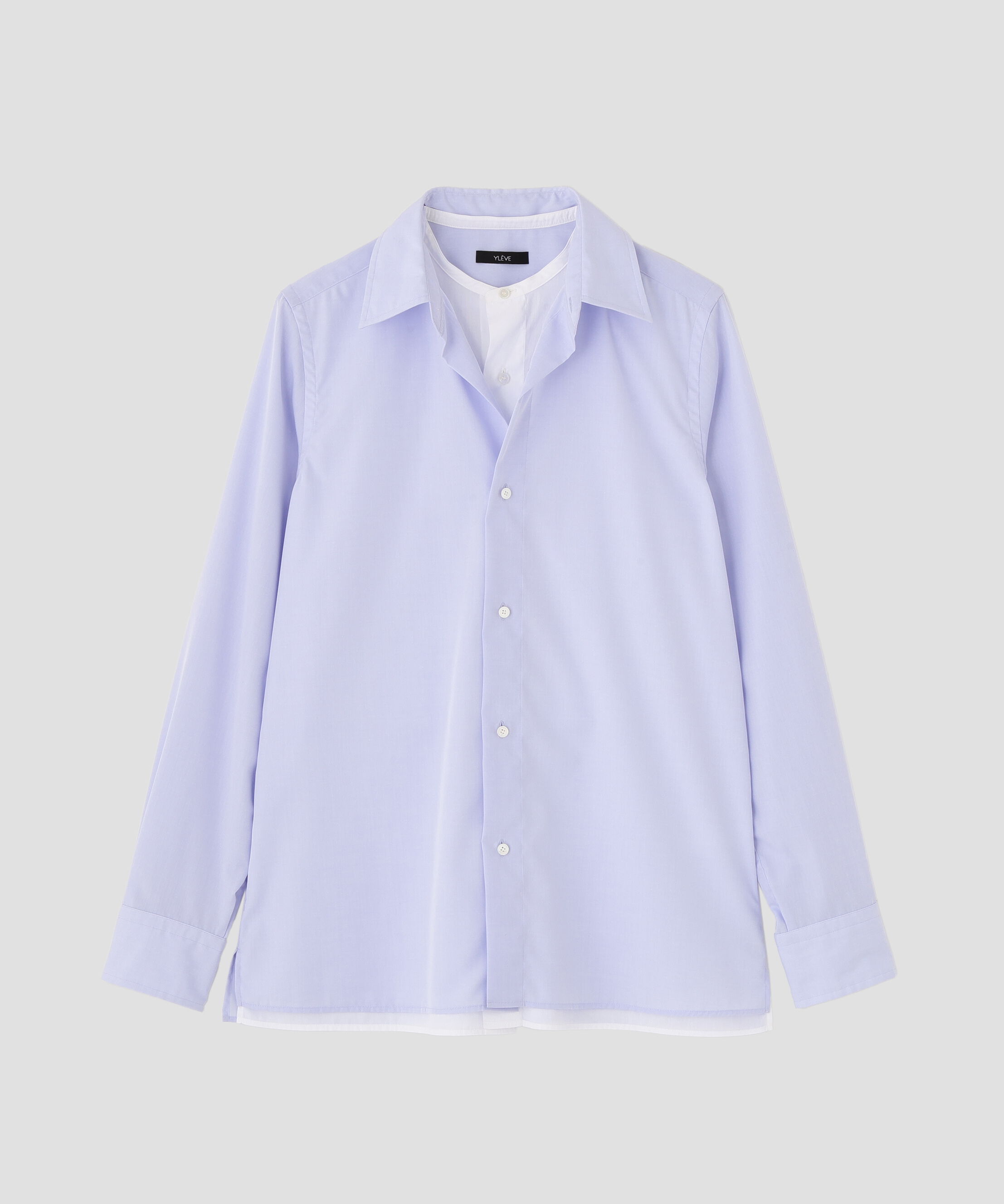 YLEVE 「YLEVE / COTTON BROAD CLOTH LAYERED SHIRT」|シャツ・ブラウス|