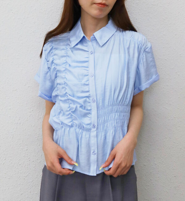 archives「ランダムシャーリングシャツ」|シャツ・ブラウス|BLUE