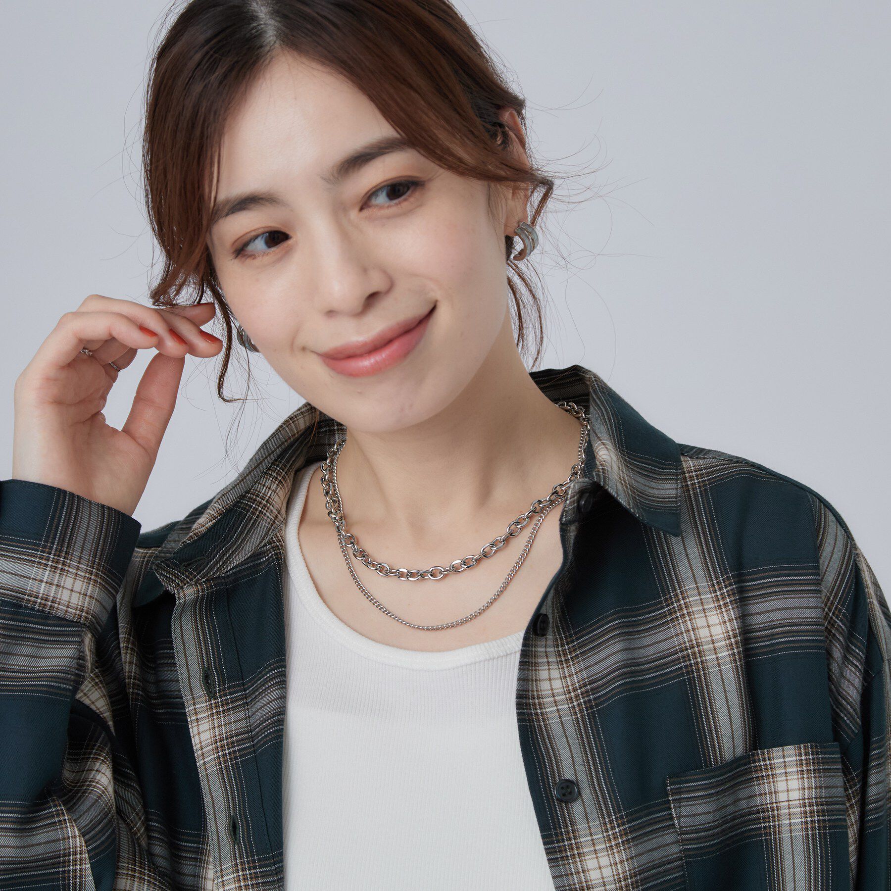 SHOO･LA･RUE「【ステンレス】2連アソートネックレス」|ネックレス|