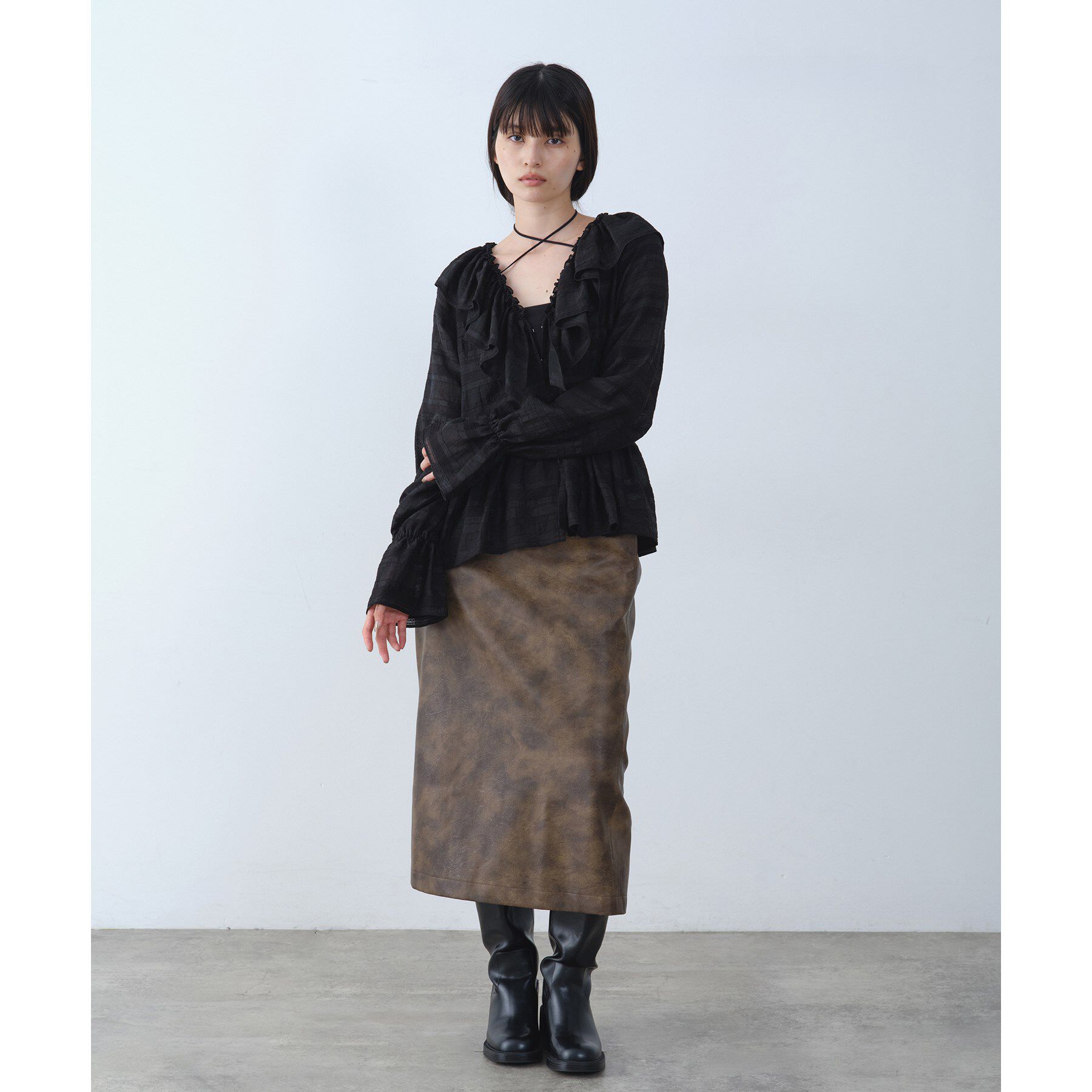 CODE A「dream ruffle lace blouse」|シャツ・ブラウス|